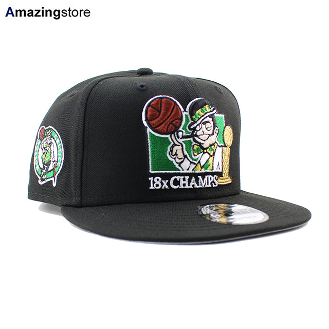 ニューエラ キャップ 9FIFTY スナップバック ボストン セルティックス 18X NBA CHAMPIONS SNAPBACK CAP BLACK