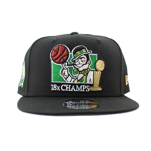 ニューエラ キャップ 9FIFTY スナップバック ボストン セルティックス 18X NBA CHAMPIONS SNAPBACK CAP BLACK