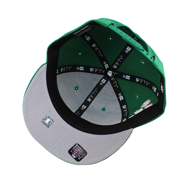 ニューエラ キャップ 9FIFTY スナップバック ボストン セルティックス 18X NBA CHAMPIONS MOST IN HISTORY SNAPBACK CAP KELLY GREEN