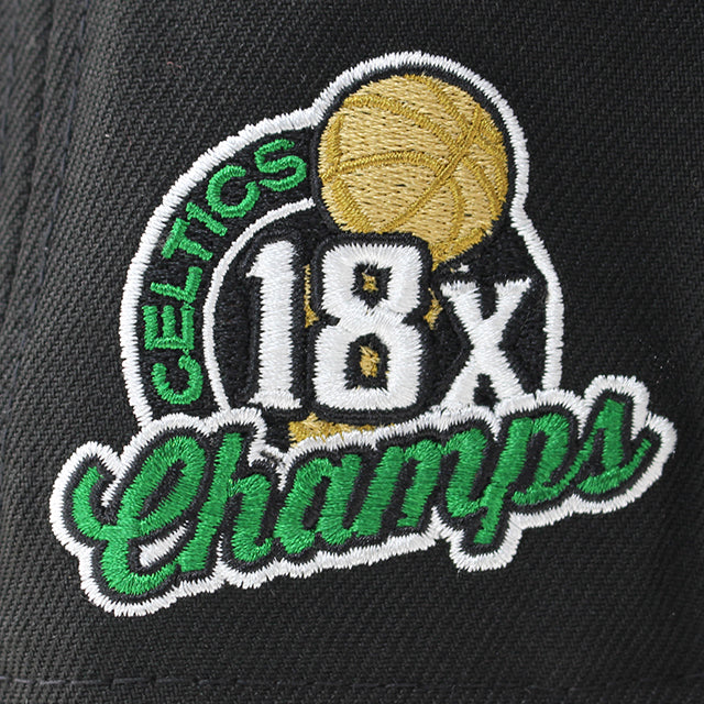 ニューエラ キャップ 9FIFTY スナップバック ボストン セルティックス TEAM BASIC 18X NBA CHAMPIONS SNAPBACK CAP BLACK