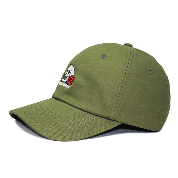 7ユニオン SKULL&ROSE STRAPBACK CAP OLIVE