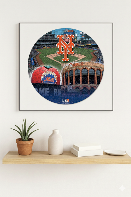 ウィンクラフト 海外取寄 ジグソーパズル ニューヨーク メッツ MLB ROUND 500-PIECE PUZZLE WINCRAFT