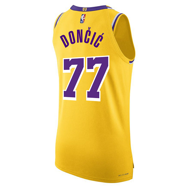 ルカ ドンチッチモデル 海外取寄 ナイキ ステイトメントユニフォーム ロサンゼルス レイカーズ NBA STATEMENT AUTHENTIC JERSEY GOLD