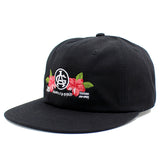 アカプルコ ゴールド ストラップバック キャップ【HAWAIIAN FLOWER 6-PANEL CAP】 ACAPULCO GOLD BLACK