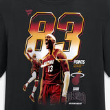 海外取寄 バム アデバヨ 83得点記念Tシャツ マイアミ ヒート