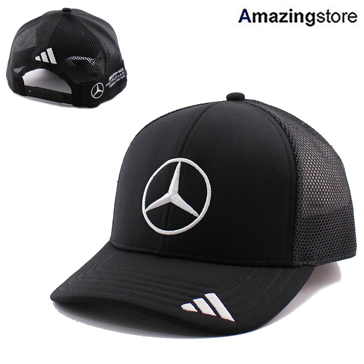 アディダス キャップ メッシュ スナップバック メルセデスAMG・ペトロナス MESH SNAPBACK CAP BLACK