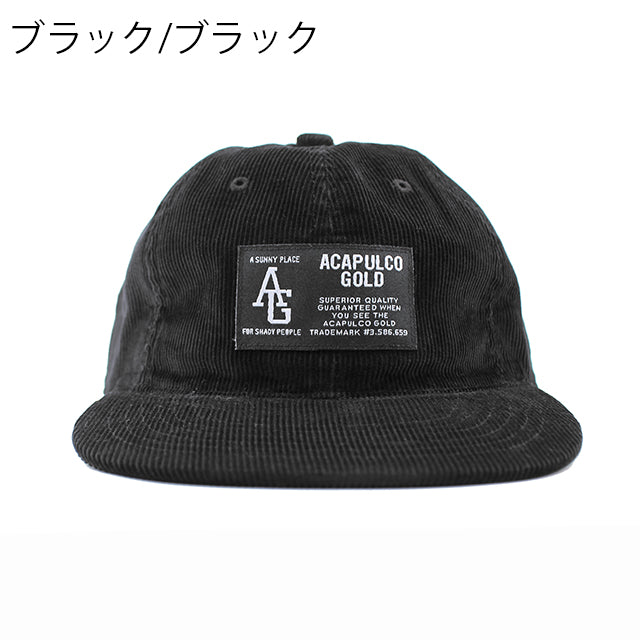 アカプルコ ゴールド ストラップバック キャップ【TWO-TONE CORD 6-PANEL CAP】 ACAPULCO GOLD