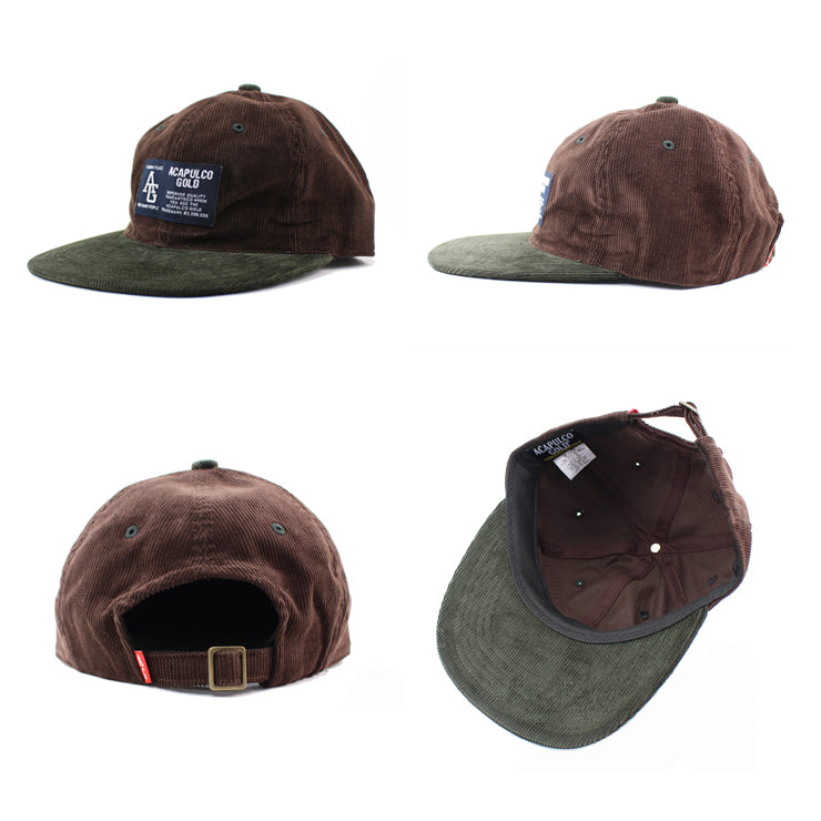 アカプルコ ゴールド ストラップバック キャップ【TWO-TONE CORD 6-PANEL CAP】 ACAPULCO GOLD