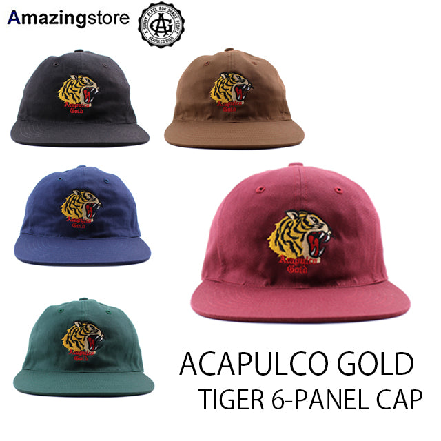 アカプルコ ゴールド ストラップバック キャップ【TIGER 6-PANEL CAP】 ACAPULCO GOLD