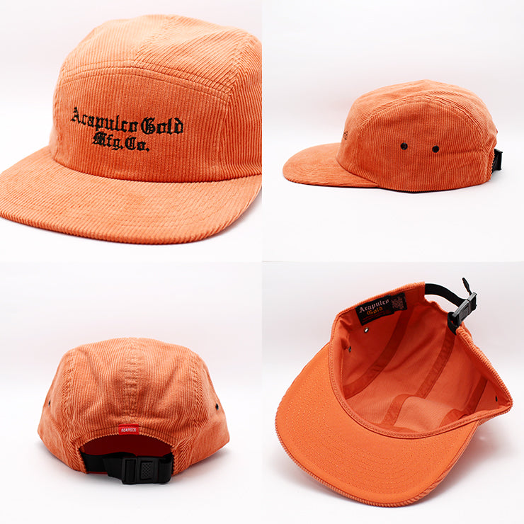 アカプルコ ゴールド EMBROIDERY CORDUROY CAMP CAP