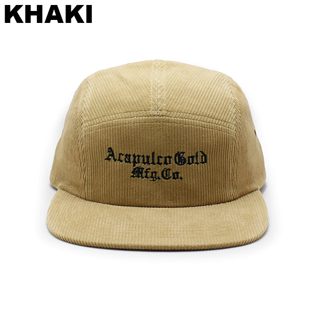 アカプルコ ゴールド EMBROIDERY CORDUROY CAMP CAP
