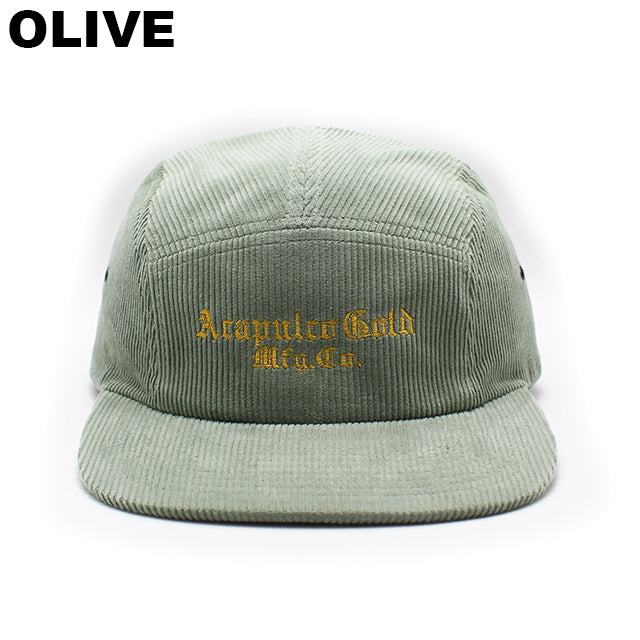 アカプルコ ゴールド EMBROIDERY CORDUROY CAMP CAP