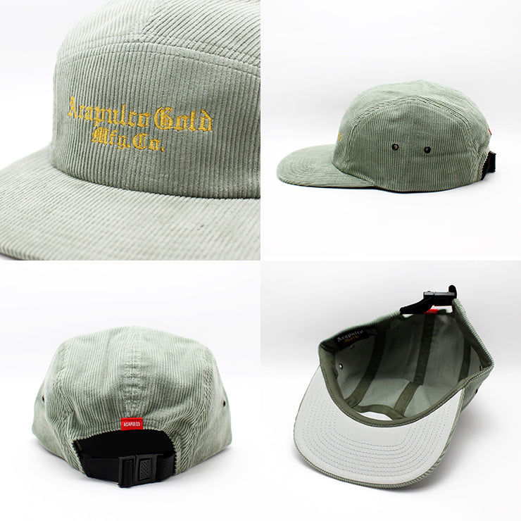 アカプルコ ゴールド EMBROIDERY CORDUROY CAMP CAP