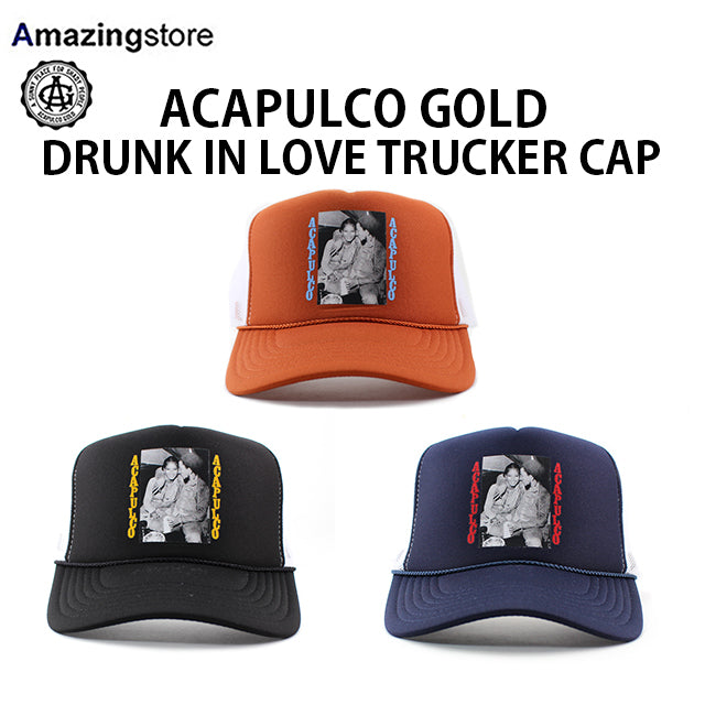 アカプルコ ゴールド メッシュキャップ DRUNK IN LOVE TRUCKER CAP ACAPULCO GOLD /  国内外からニューエラをはじめナイキ、クーパーズタウンボールキャップ等を中心に取り扱うベースボールキャップの専門店 /  Amazingstore(アメイジングストア)