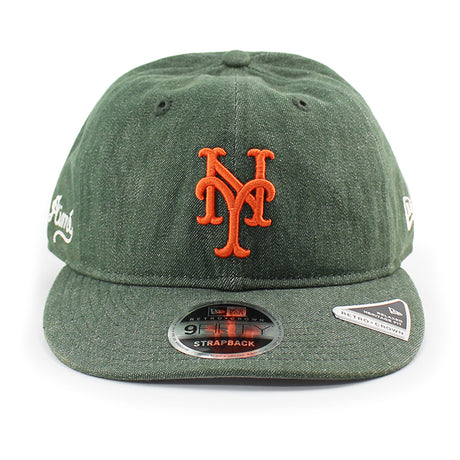 ニューエラ AIME LEON DORE ニューヨーク メッツ DENIM RC STRAPBACK GREEN NEW YORK METS