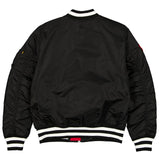 海外取寄 ニューエラ ジャケット シカゴ ブルズ ALPHA INDUSTRIES MA-1 FULL-ZIP BOMBER JACKET BLACK
