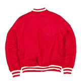 海外取寄 ニューエラ ジャケット サンフランシスコ 49ERS ALPHA INDUSTRIES MA-1 FULL-ZIP BOMBER JACKET SCARLET