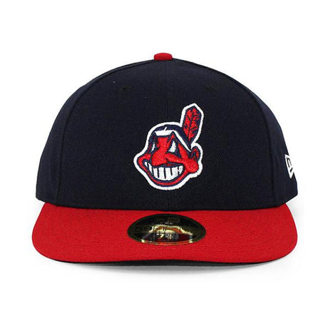 ニューエラ キャップ 59FIFTY クリーブランド インディアンス MLB ON-FIELD AUTHENTIC HOME LC LOW-CROWN FITTED CAP LP NAVY