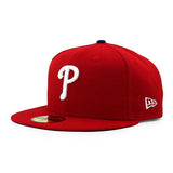 ニューエラ キャップ 59FIFTY フィラデルフィア フィリーズ MLB ON-FIELD AUTHENTIC GAME FITTED CAP RED