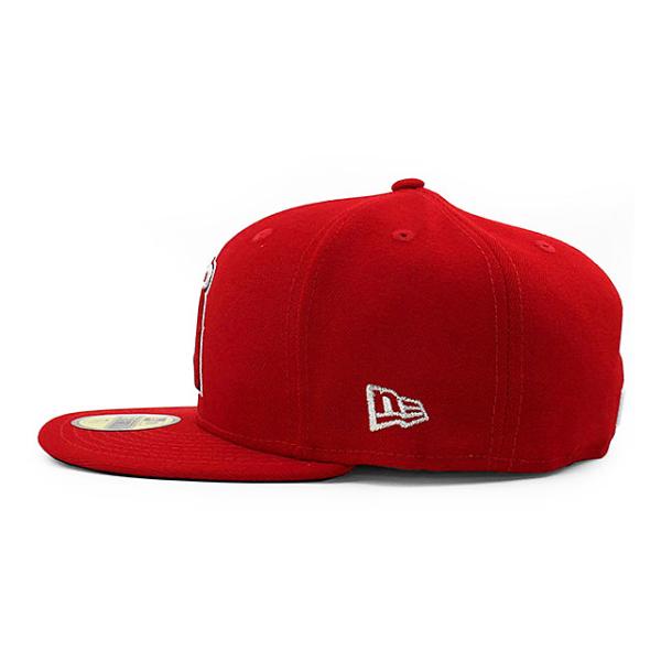 ニューエラ キャップ 59FIFTY ロサンゼルス エンゼルス MLB ON-FIELD AUTHENTIC GAME FITTED CAP RED