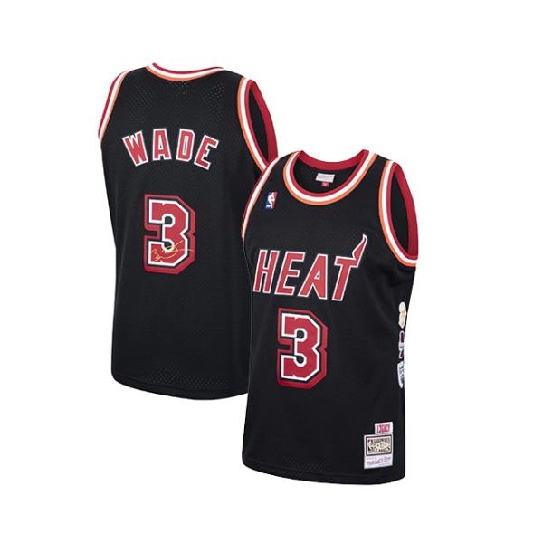 永久欠番 ドウェイン ウェイドモデル ユニフォームジャージー DWYANE WADE L3GACY BLACK JERSEY ミッチェルアンドネス