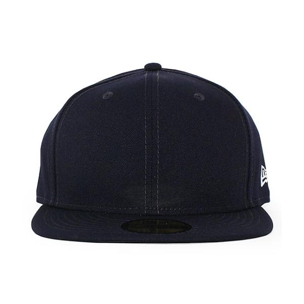 ニューエラ キャップ 59FIFTY BLANK BASIC FITTED CAP NAVY WHITE FLAG NEW ERA 13562265