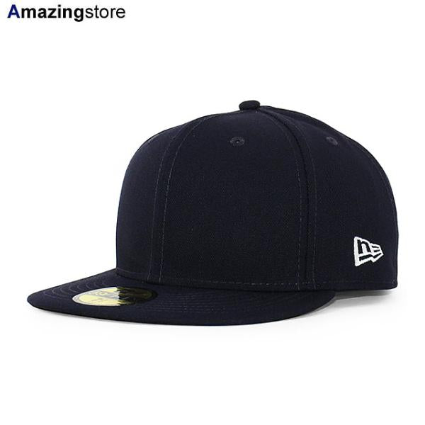 ニューエラ キャップ 59FIFTY BLANK BASIC FITTED CAP NAVY WHITE FLAG