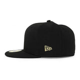 ニューエラ キャップ 59FIFTY BLANK BASIC FITTED CAP BLACK GOLD FLAG