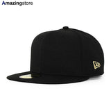 ニューエラ キャップ 59FIFTY BLANK BASIC FITTED CAP BLACK GOLD FLAG