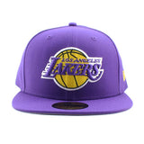 ニューエラ キャップ 59FIFTY ロサンゼルス レイカーズ  NBA TEAM-BASIC FITTED CAP PURPLE  NEW ERA LOS ANGELES LAKERS 13562248