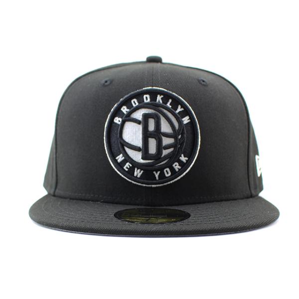 ニューエラ キャップ 59FIFTY ブルックリン ネッツ  NBA TEAM-BASIC FITTED CAP BLACK  NEW ERA BROOKLYN NETS 13562262