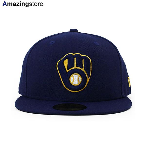 ニューエラ キャップ 59FIFTY ミルウォーキー ブルワーズ MLB ON-FIELD AUTHENTIC HOME FITTED CAP NAVY NEW ERA MILWAUKEE BREWERS 13554991