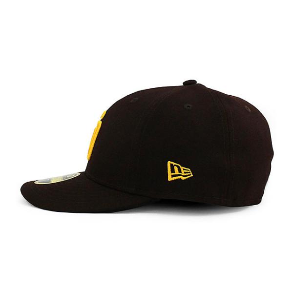 ニューエラ キャップ 59FIFTY サンディエゴ パドレス MLB ON-FIELD AUTHENTIC GAME LC LOW-CROWN FITTED CAP LP BROWN