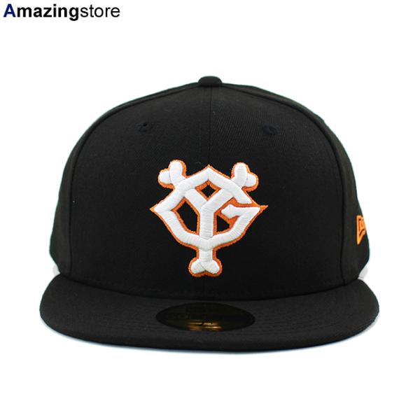 ニューエラ キャップ 59FIFTY 読売 ジャイアンツ NPB TEAM LOGO FITTED CAP BLACK-WHITE-ORANGE NEW ERA YOMIURI GIANTS