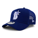 ニューエラ メッシュキャップ 9FORTY 横浜DeNAベイスターズ NPB A-FRAME TRUCKER MESH CAP LT ROYAL