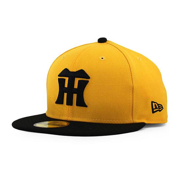 ニューエラ キャップ 59FIFTY 阪神タイガース  NPB TEAM-BASIC FITTED CAP A GOLD-BLACK  NEW ERA HANSHIN TIGERS 13562219