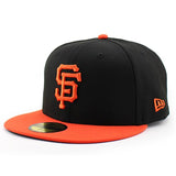 ニューエラ キャップ 59FIFTY サンフランシスコ ジャイアンツ MLB ON-FIELD AUTHENTIC ALTERNATE FITTED CAP BLACK ORANGE NEW ERA FRANCISCO GIANTS