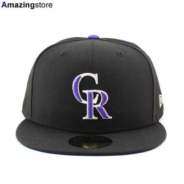 ニューエラ キャップ 59FIFTY コロラド ロッキーズ MLB ON-FIELD AUTHENTIC GAME FITTED CAP BLACK COLORADO ROCKIES