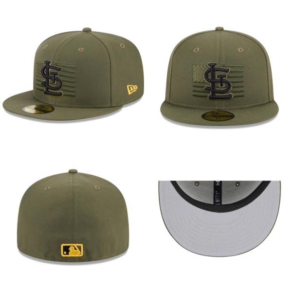 ニューエラ キャップ 59FIFTY 2023 MLB ARMED FORCES STARS N STRIPES FITTED CAP OLIVE NEW ERA