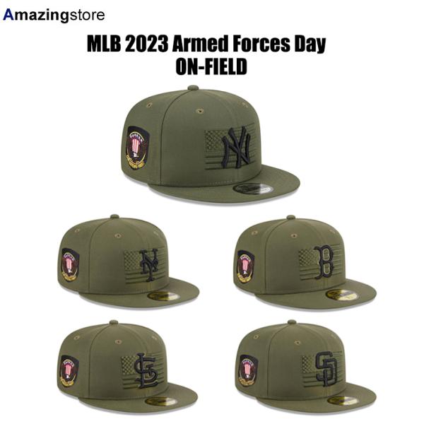 ニューエラ キャップ 59FIFTY 2023 MLB ARMED FORCES STARS N STRIPES FITTED CAP OLIVE NEW ERA