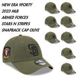 ニューエラ キャップ 9FORTY 2023 MLB ARMED FORCES SNAPBACK CAP OLIVE NEW ERA オリーブ
