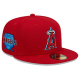 父の日モデル ニューエラ キャップ 59FIFTY ロサンゼルス エンゼルス MLB 2023 FATHERS DAY FITTED CAP RED LIGHT BLUE BOTTOM NEW ERA LOS ANGELES ANGELS