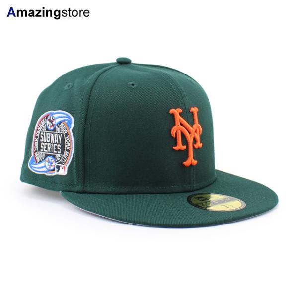 ニューエラ キャップ 59FIFTY ニューヨーク メッツ  MLB 2000 WORLD SERIES SUBWAY SERIES FITTED CAP DARK GREEN  NEW ERA NEW YORK METS AMZ-EX