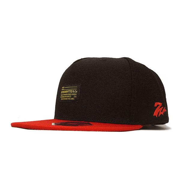 7ユニオン LABEL STRAPBACK/BLK-RED 7ユニオン ストラップバックキャップ