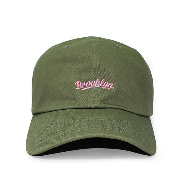 7ユニオン BROOKLYN BENT STRAPBACK OLIVE-PINK 7UNION ロープロファイルキャップ LOW PROFILE