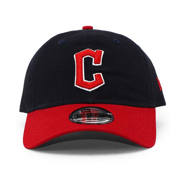 ニューエラ キャップ 9TWENTY クリーブランド ガーディアンズ MLB CORE CLASSIC HOME STRAPBACK CAP NAVY