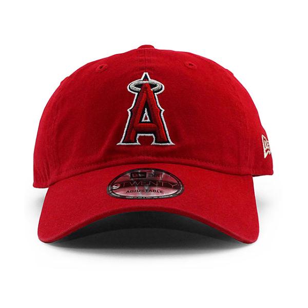 ニューエラ キャップ 9TWENTY ロサンゼルス エンゼルス MLB CORE CLASSIC STRAPBACK CAP RED