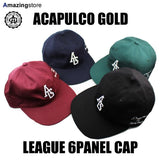 4色展開 アカプルコ ゴールド  AG LEAGUE 6 PANEL CAP