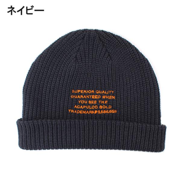アカプルコ ゴールド ニットビーニー 【BRONCO CABLE BEANIE