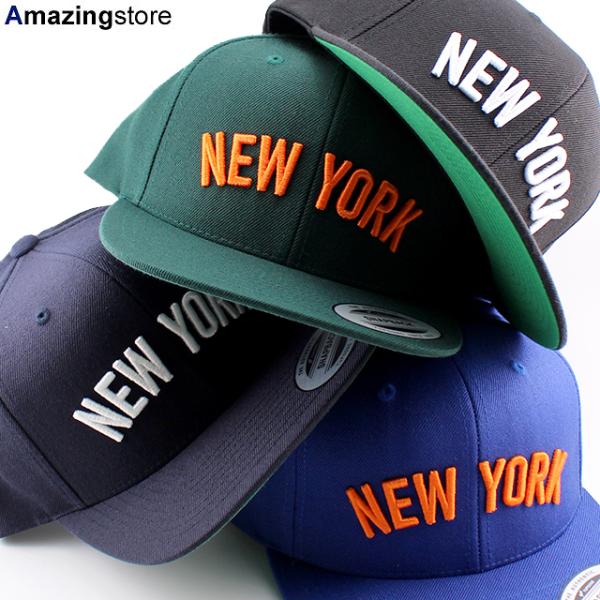 4色展開  ニューヨーク  NEW YORK ARCH LOGO SNAPBACK CAP ユーポン フレックスフィット YUPOONG FLEXFIT